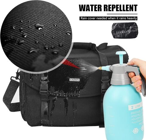 CADeN Camera Bag Case Shoulder Messenger Bag with Tripod Holder Compatible for Nikon, Canon, Sony, DSLR SLR Mirrorless Cameras Waterproof (Black, Small) in Saudi Arabia