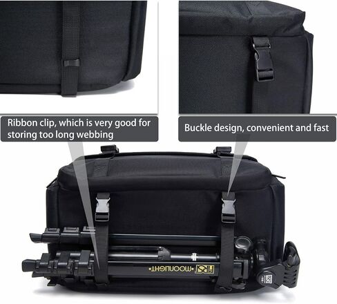 CADeN Camera Bag Case Shoulder Messenger Bag with Tripod Holder Compatible for Nikon, Canon, Sony, DSLR SLR Mirrorless Cameras Waterproof (Black, Small) in Saudi Arabia