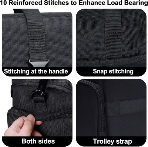CADeN Camera Bag Case Shoulder Messenger Bag with Tripod Holder Compatible for Nikon, Canon, Sony, DSLR SLR Mirrorless Cameras Waterproof (Black, Small) in Saudi Arabia