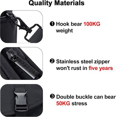 CADeN Camera Bag Case Shoulder Messenger Bag with Tripod Holder Compatible for Nikon, Canon, Sony, DSLR SLR Mirrorless Cameras Waterproof (Black, Small) in Saudi Arabia