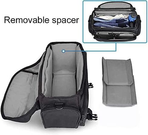CADeN Camera Bag Case Shoulder Messenger Bag with Tripod Holder Compatible for Nikon, Canon, Sony, DSLR SLR Mirrorless Cameras Waterproof (Black, Small) in Saudi Arabia