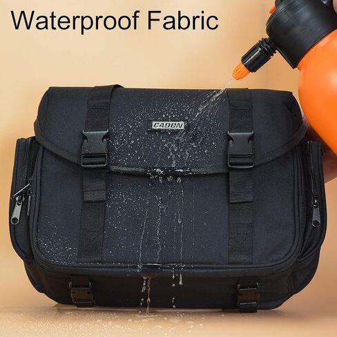 CADeN Camera Bag Case Shoulder Messenger Bag with Tripod Holder Compatible for Nikon, Canon, Sony, DSLR SLR Mirrorless Cameras Waterproof (Black, Small) in Saudi Arabia