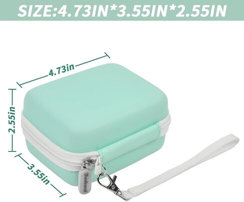 Boobowl Camera Case for KODAK PIXPRO FZ45/FZ55 with Bump Divider | For CAMKORY DC403 and for Canon IXUS 285 HS; Raised Bump Divider, Elastic Strap and Mesh Pocket, Deep Pink, Case Only in Saudi Arabia