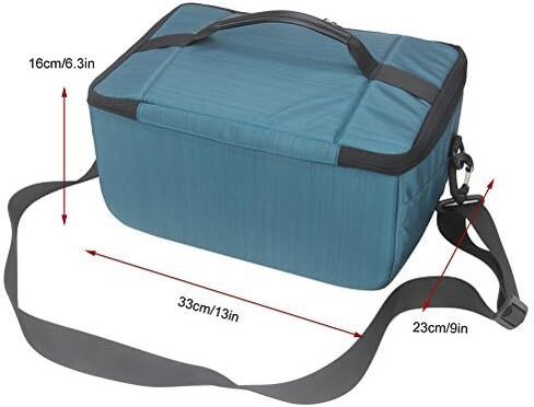 Koolertron Dslr Camera Insert Bag Purse Universal Liner Lens Pouch Partition Protective Cover Waterproof Sleeve for Cannon/Nikon/Sony (Black) in Saudi Arabia
