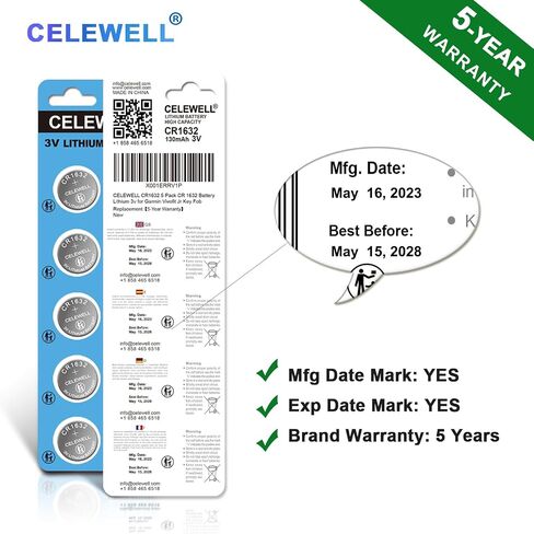 CR2032 3V Lithium Battery (10-Pack)【5-Year Warranty】 in Saudi Arabia