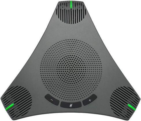 iTOPVIS Conference Speaker and Microphone, 360° Omnidirectional Speakerphone Intelligent DSP Noise Reduction for Video Meeting/Business Conference, USB Plug & Play Compatible with Windows/Mac OS X in Kuwait