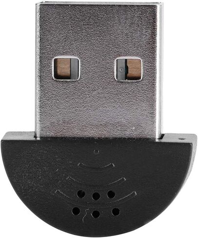 Ciglow USB 2.0 Mini Microphone, Portable USB Mini Studio Speech Microphone Recording Audio MIC Adapter for Laptop, Desktop.(Black) in Kuwait