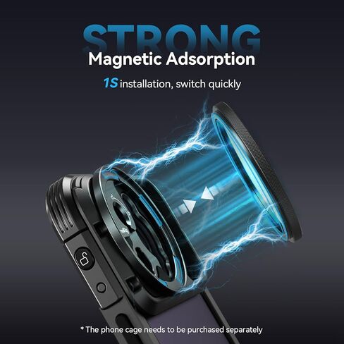 طقم مرشح مستقطب دائري مغناطيسي SmallRig مقاس 52 مم (مرشح استقطاب مغناطيسي + محول مرشح مغناطيسي على شكل M)، طقم مرشح استقطاب CPL مغناطيسي دائري عالي الدقة للهاتف- 4388 in Kuwait