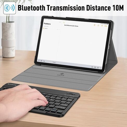 حافظة لوحة المفاتيح Fintie لجهاز Samsung Galaxy Tab A9 Plus مقاس 11 بوصة موديل 2023 (SM-X210/X216/X218)، غطاء حامل نحيف خفيف الوزن مع لوحة مفاتيح بلوتوث لاسلكية قابلة للفصل مغناطيسيًا، كتاب التركيب in Kuwait