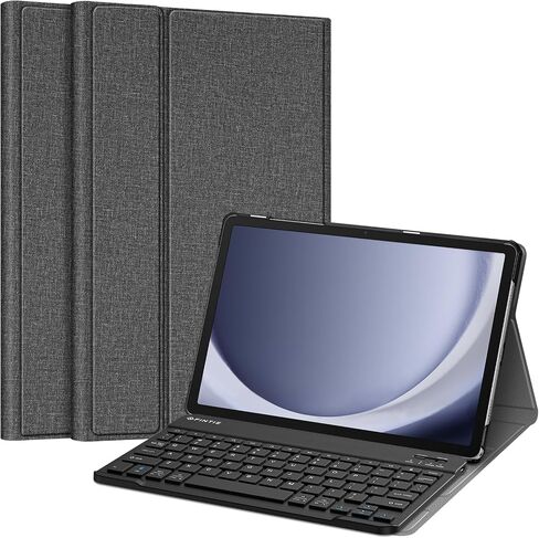 حافظة لوحة المفاتيح Fintie لجهاز Samsung Galaxy Tab A9 Plus مقاس 11 بوصة موديل 2023 (SM-X210/X216/X218)، غطاء حامل نحيف خفيف الوزن مع لوحة مفاتيح بلوتوث لاسلكية قابلة للفصل مغناطيسيًا، كتاب التركيب in Kuwait