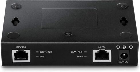 TRENDnet Gigabit PoE+ Extender, TPE-E100 | Repeater, Amplifier, NDAA Compliant, Extends 100m up to 200m (656 ft), Supports (15.4W), (30W), Daisy Chain, Wall Mount in Saudi Arabia