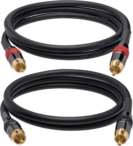 CESS-163-4i كابل توصيل صوت RCA ممتاز منخفض الضوضاء مقاس 12 بوصة (4 بوصات) in Kuwait