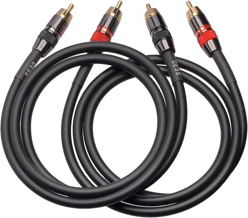 CESS-163-4i كابل توصيل صوت RCA ممتاز منخفض الضوضاء مقاس 12 بوصة (4 بوصات) in Kuwait