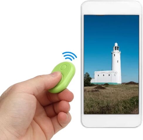 TikTok جهاز التحكم عن بعد Kindle App Page Turner، حلقة تمرير Bluetooth 4.0 TIK Tok، زر سيلفي USB قابل لإعادة الشحن لنظام iOS وAndroid (أبيض) in Kuwait