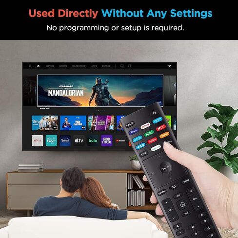 Universal Remote Control Replacement for All Vizio P-Series M-Series V-Series D-Series Smartcast Series LED LCD UHD OLED Smart TV with Shortcut Buttons Disney, Netflix, Prime Video, Hulu and More in Kuwait