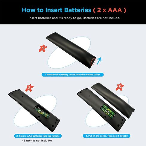 Universal Remote Control Replacement for All Vizio P-Series M-Series V-Series D-Series Smartcast Series LED LCD UHD OLED Smart TV with Shortcut Buttons Disney, Netflix, Prime Video, Hulu and More in Kuwait
