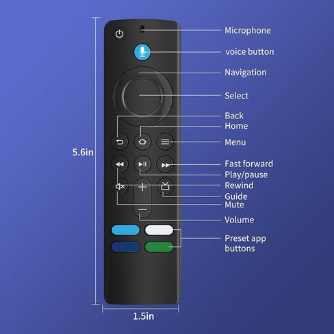 L5B83G (3rd Gen) Replacement Remote Control with Voice Function for Smart TV Cube (1st Gen & 2nd Gen), for Smart TV (3rd Gen) and for Smart TV Stick(2nd Gen, 3rd Gen, Lite, 4K) in Kuwait