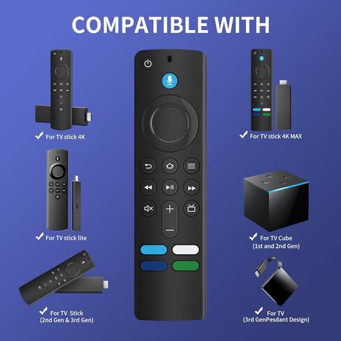 L5B83G (3rd Gen) Replacement Remote Control with Voice Function for Smart TV Cube (1st Gen & 2nd Gen), for Smart TV (3rd Gen) and for Smart TV Stick(2nd Gen, 3rd Gen, Lite, 4K) in Kuwait