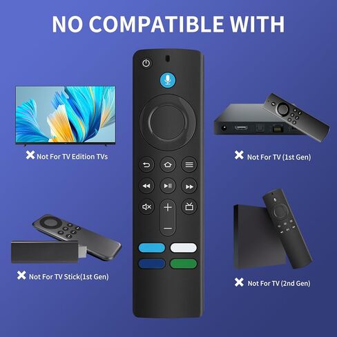 L5B83G (3rd Gen) Replacement Remote Control with Voice Function for Smart TV Cube (1st Gen & 2nd Gen), for Smart TV (3rd Gen) and for Smart TV Stick(2nd Gen, 3rd Gen, Lite, 4K) in Kuwait