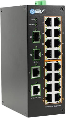 BV-Tech 11-Port Unmanaged Desktop Switch - 8 PoE Ports, 120W Total Power, All-Giga Ports in Kuwait