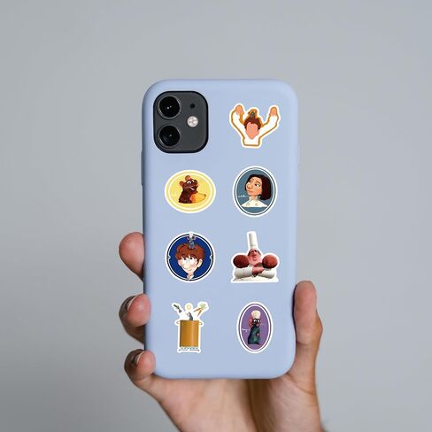 61 قطعة من ملصقات راتاتوي مجموعة ملصقات جرافيتي لطيفة، ملصقات فينيل مقاومة للماء لحافظة الهاتف والكمبيوتر المحمول وزجاجات المياه ولوح التزلج والأمتعة وممتص الصدمات للسيارة وسجل القصاصات وكتاب الكوب والباب in Kuwait