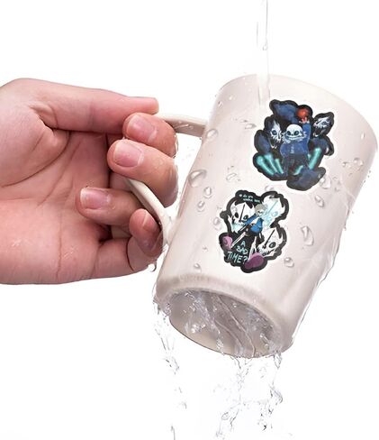 100 قطعة من ملصقات Undertale للأطفال والمراهقين والبالغين، ملصقات ألعاب كرتونية عصرية من الفينيل مقاومة للماء للأمتعة والدراجة والكمبيوتر المحمول وزجاجة مياه وهدايا Undertale للاعبي الألعاب in Kuwait