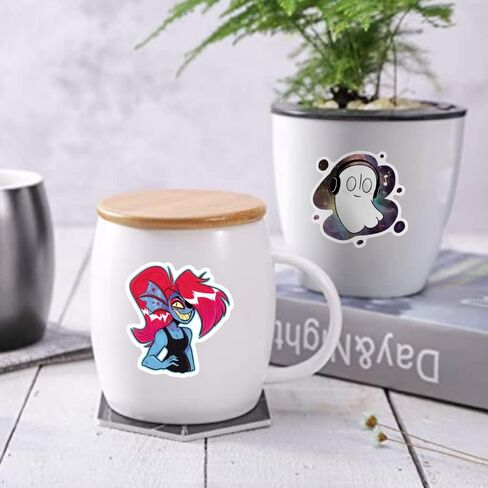 100 قطعة من ملصقات Undertale للأطفال والمراهقين والبالغين، ملصقات ألعاب كرتونية عصرية من الفينيل مقاومة للماء للأمتعة والدراجة والكمبيوتر المحمول وزجاجة مياه وهدايا Undertale للاعبي الألعاب in Kuwait