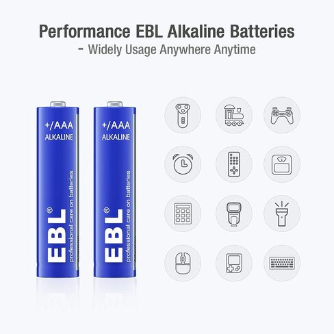 EBL AAA Batteries 28 Pack, 1.5V Triple A Batteries with Long-Lasting Power, High Capacity AAA Alkaline Batteries Leakproof Design for Household and Office Devices in Kuwait