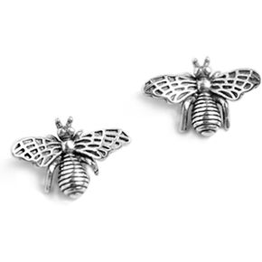 SLUYNZ 925 Sterling Silver Bee Earrings Studs for Women Teen Girls Cute Bumble Bee Earrings (A-Silver) in Saudi Arabia
