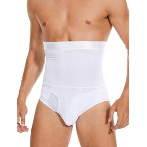 SLIMBELLE Men Tummy Control Shorts High Waist Girdle Body Shaper Leg Boxer Briefs Open Crotch Underwear Slimming Shapewear