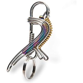 سلسلة مفاتيح الطيور المصنوعة يدويًا من الفولاذ المقاوم للصدأ من Aviboo - حلقات مفاتيح وسلاسل مفاتيح السيارة للأب والأب والرجال والنساء والأزواج in Kuwait