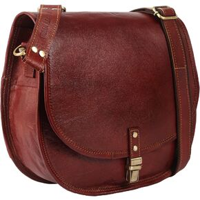 حقائب يد نسائية جلدية عبر الجسم وحقائب كتف على شكل سرج، محافظ بنية عتيقة، حقيبة يد نسائية بوهو، حقيبة يد للسيدات مصنوعة يدويًا، أزياء سفر كلاسيكية، محفظة هاتف بحمالة متقاطعة للنساء، مقاس XXL in Kuwait