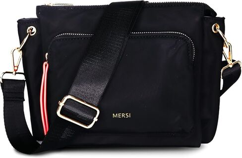 MERSI Erin Crossbody Purse, a Stylish Lightweight Nylon Crossbody Bag, Water-Resistant Everyday Purse in Kuwait