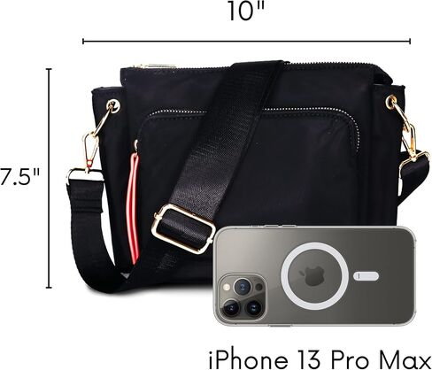 MERSI Erin Crossbody Purse, a Stylish Lightweight Nylon Crossbody Bag, Water-Resistant Everyday Purse in Kuwait