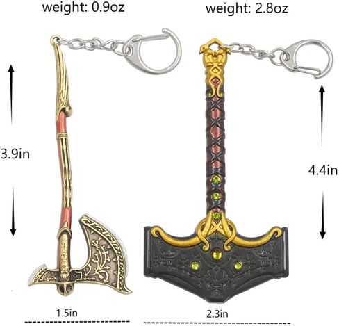 سلاسل مفاتيح إله الحرب - شفرات الفوضى وسحر فأس ليفياثان - هدايا للأولاد والمراهقين والرجال والنساء والمعجبين in Kuwait