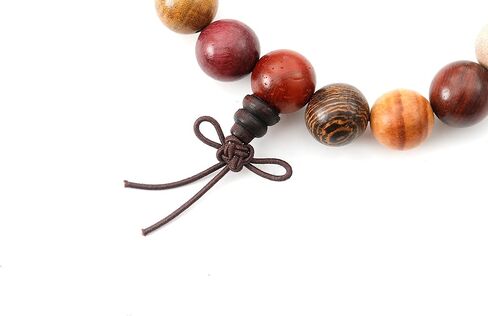 Eigso 6-8mm Wood Beads Bracelet Prayer Beads for Meditation Buddha Tibetan Bracelet for Men and Women in Kuwait
