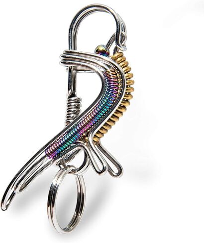 سلسلة مفاتيح الطيور المصنوعة يدويًا من الفولاذ المقاوم للصدأ من Aviboo - حلقات مفاتيح وسلاسل مفاتيح السيارة للأب والأب والرجال والنساء والأزواج in Kuwait