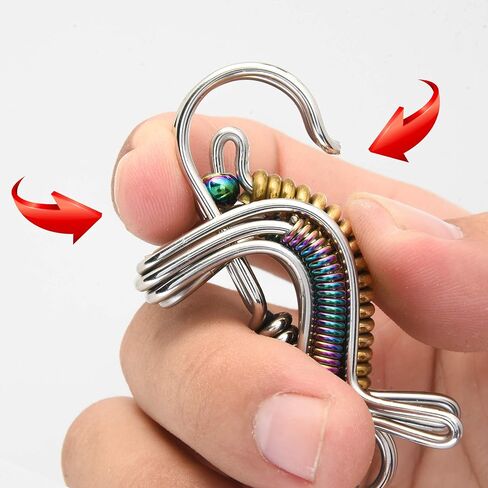 سلسلة مفاتيح الطيور المصنوعة يدويًا من الفولاذ المقاوم للصدأ من Aviboo - حلقات مفاتيح وسلاسل مفاتيح السيارة للأب والأب والرجال والنساء والأزواج in Kuwait