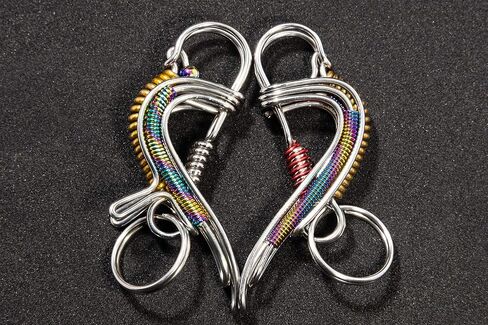 سلسلة مفاتيح الطيور المصنوعة يدويًا من الفولاذ المقاوم للصدأ من Aviboo - حلقات مفاتيح وسلاسل مفاتيح السيارة للأب والأب والرجال والنساء والأزواج in Kuwait