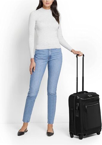 TUMI Voyageur Leger Continental Carry-On - Carry On Luggage for Women & Men - Luggage Carry On with Wheels - Suitcases for Women & Men - Black - With Gunmetal Hardware - 22.0" X 16.0" X 9.0" in Saudi Arabia