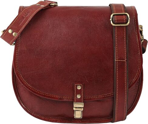 حقائب يد نسائية جلدية عبر الجسم وحقائب كتف على شكل سرج، محافظ بنية عتيقة، حقيبة يد نسائية بوهو، حقيبة يد للسيدات مصنوعة يدويًا، أزياء سفر كلاسيكية، محفظة هاتف بحمالة متقاطعة للنساء، مقاس XXL in Kuwait