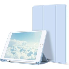 حافظة kenke iPad 9.7 2018/2017 مع حامل أقلام، غطاء ذكي للتنبيه/النوم التلقائي مع حامل ثلاثي الطي، غطاء خلفي ناعم من مادة TPU، حافظة خفيفة الوزن مقاومة للصدمات لجهاز iPad 9.7 بوصة الجيل السادس/الخامس، وردي in Kuwait