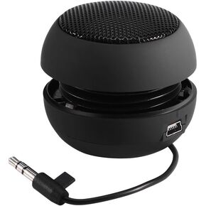 Mini Speaker, Portable, Telescopic Design, for Computer Smartphone MP3 Tablet, Lightweight, Easy to Carry, USB Powered, High Intelligibility Sound, for Travel etc, 2 Colors(Black)