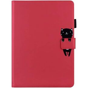 Case for Huawei MediaPad T5 10.1 in, Premium Cute Cartoon Flip Case, Anti-Scratch Shockproof Smart Trifold Stand, Slim Soft PU Stand Protective Cover Cases with Pen Holder, Card Slots, Black. in Saudi Arabia