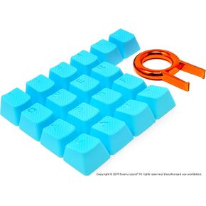 2022 Upgraded Pro Rubber Keycap Set by Foamy Lizard - Backlit Set of Cherry MX Compatible OEM Profile Double Shot Shine-Through Keys with Key Puller (V3 Camo Green - Set of 22)