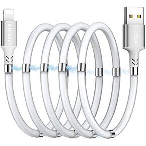 AICase Magnetic Charging Cable,(3FT) Super Organized Charging Magnetic Absorption Nano Data Cable for Phone 14 13 12 11/XS/XS Max/XR/X/8/8 Plus/7/7 Plus/6s/6s Plus/6/6 Plus/SE/5s/5c/5/Pad/Pod in Kuwait