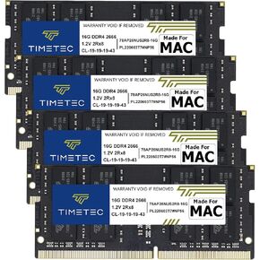 مجموعة Timetec 128GB (4x32GB) متوافقة مع Apple DDR4 2666MHz لمنتصف 2020 iMac (20,1/20,2) / منتصف 2019 iMac (19,1) 27 بوصة مع شاشة Retina 5K PC4-21333 / PC4-21300 CL19 SODIMM ترقية ذاكرة الوصول العشوائي لذاكرة الوصول العشوائي (MAC). in Kuwait