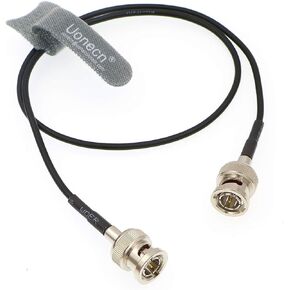 Flexible HD SDI Cable RG179 Right Angle BNC Male to Right Angle BNC Male 75ohm for Blackmagic HyperDeck Shuttle and BMCC BMPC Hyperdeck Cameras 30cm
