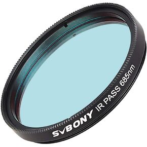 مرشح التلسكوب SVBONY SV183، مرشح تمرير الأشعة تحت الحمراء، 2 بوصة 685 نانومتر يقلل من تأثيرات الرؤية لتحسين تباين التصوير الفوتوغرافي الكوكبي
