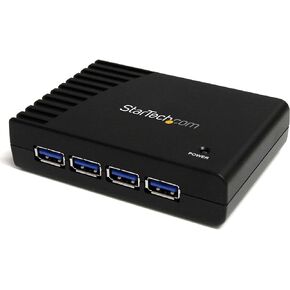 ستارتيك. موزع فائق السرعة 4 منافذ USB 3.0 من كوم مع محول طاقة - 5 جيجابايت في الثانية - قاعدة USB متعددة المنافذ محمولة - موزع توسيع منفذ USB للكمبيوتر/ماك (ST4300USB3) in Kuwait